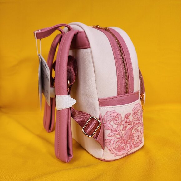 Loungefly Disney The Aristocats Marie Pink Floral Mini Backpack NEW - Picture 4 of 10
